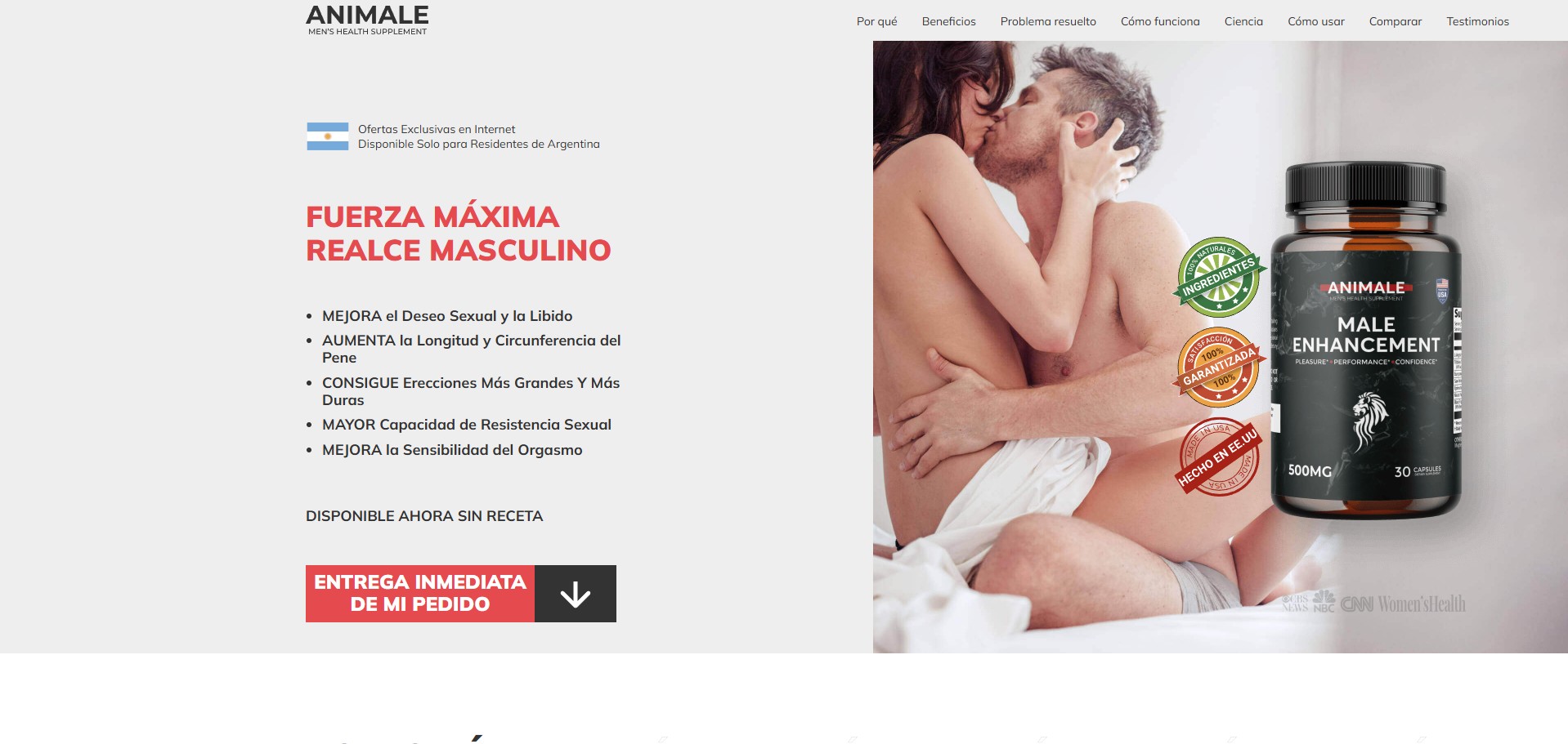 Animale Male Enhancement Capsules - Spanish Page - (Nutra / Male) - [9 Countries]