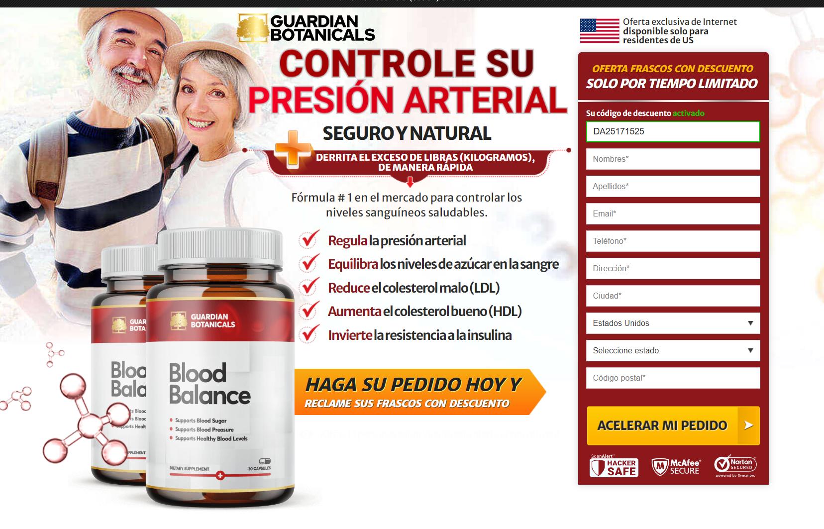 Blood Balance Producto